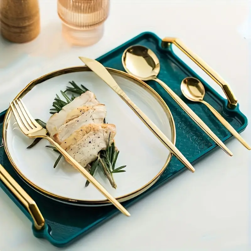 Golden Cutlery Set